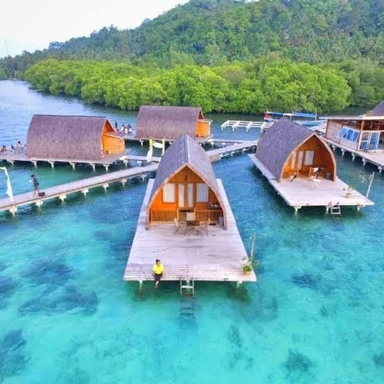 Pahawang Island Tourist Resort in Lampung, Southern Sumatra